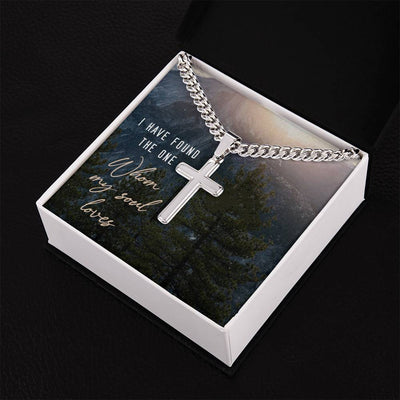 Load image into Gallery viewer, I have found the one Cross Cuban Link Chain
