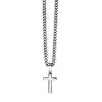 Load image into Gallery viewer, Birthday Gifts for a Christian Man, Spiritual Gifts for Men, Cross on Cuban Link Chain
