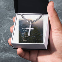 Load image into Gallery viewer, I have found the one Cross Cuban Link Chain
