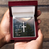 Load image into Gallery viewer, Miami Cuban Link Chain with Cross Pendant, I Have Found the One Whom My Soul Loves
