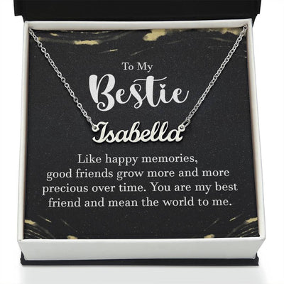 Load image into Gallery viewer, Personalized Name Necklace for Besties, Birthday Gift for Best Friend
