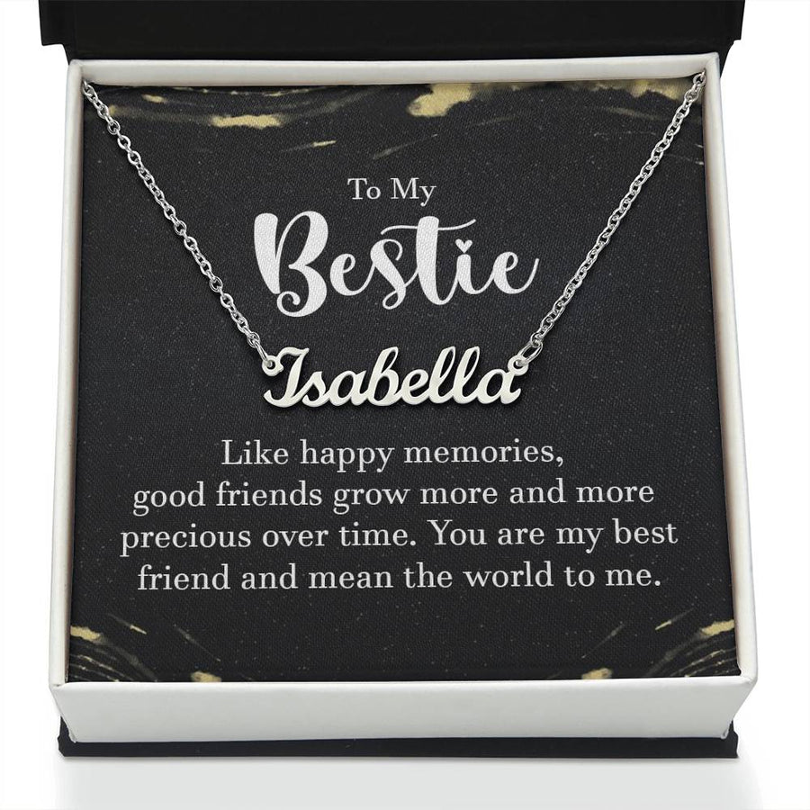 Personalized Name Necklace for Besties, Birthday Gift for Best Friend
