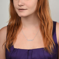 Load image into Gallery viewer, To My Granddaughter Name Necklace Silver, Custom Name Necklace for Granddaughter from Grandma
