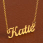 To My Granddaughter Name Necklace Silver, Custom Name Necklace for Granddaughter from Grandma