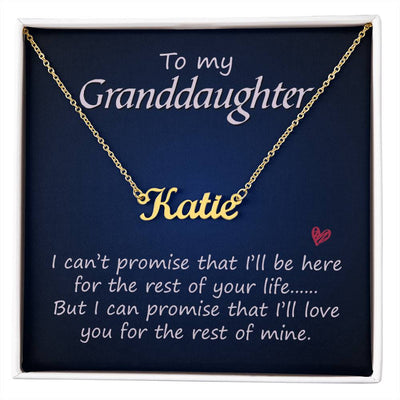 Load image into Gallery viewer, To My Granddaughter Necklace, Granddaughter Necklace from Grandma

