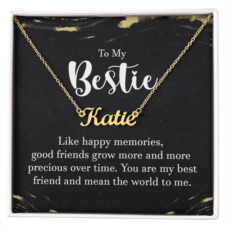 Personalized Name Necklace for Besties, Birthday Gift for Best Friend