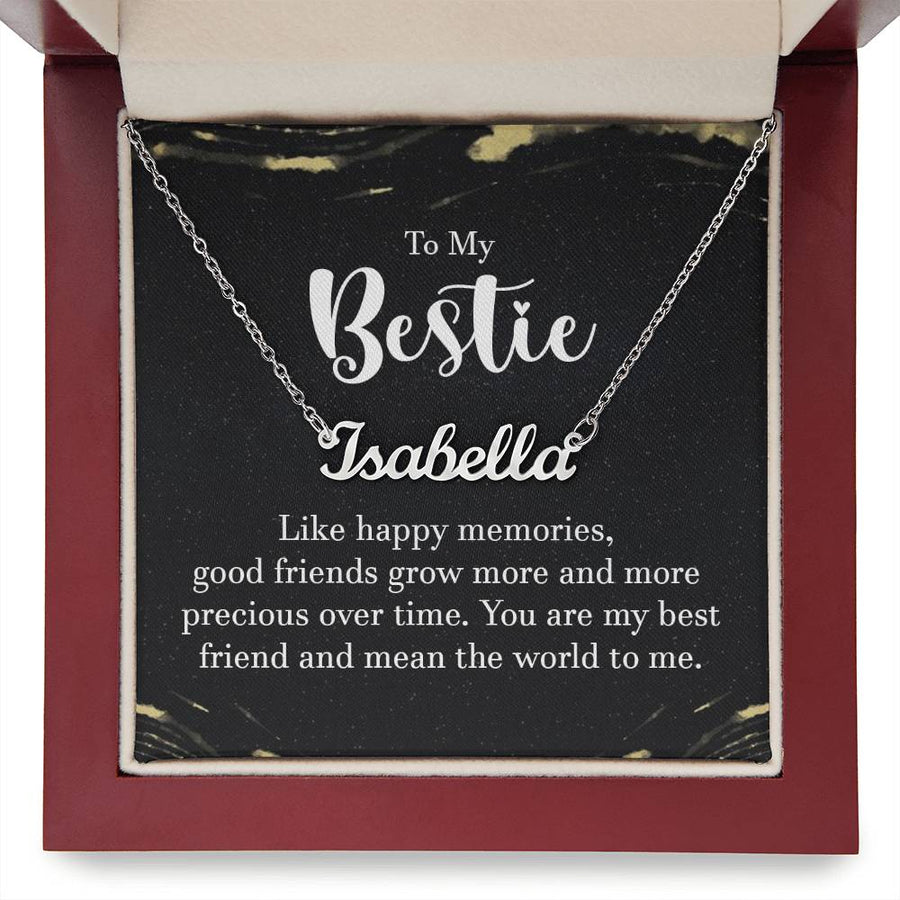 Personalized Name Necklace for Besties, Birthday Gift for Best Friend