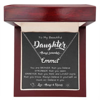 Load image into Gallery viewer, To My Daughter Necklace from Dad, Personalized Name Necklace for Daughter
