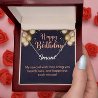 Load image into Gallery viewer, Custom Name Necklace, Birthday Gifts for Her, My Special Wish to Your Birthday
