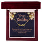 Custom Name Necklace, Birthday Gifts for Her, My Special Wish to Your Birthday