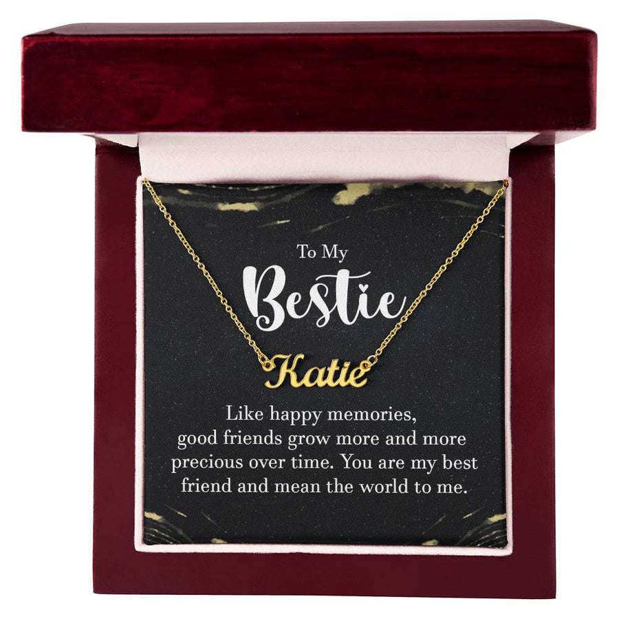 Personalized Name Necklace for Besties, Birthday Gift for Best Friend