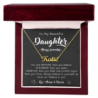 Load image into Gallery viewer, To My Daughter Necklace from Dad, Personalized Name Necklace for Daughter
