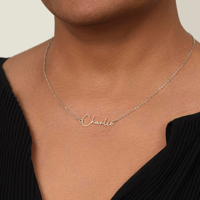 Load image into Gallery viewer, Customized Name Necklace, Signature Name Necklace for Women
