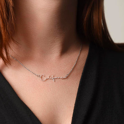 Load image into Gallery viewer, Customized Name Necklace, Signature Name Necklace for Women
