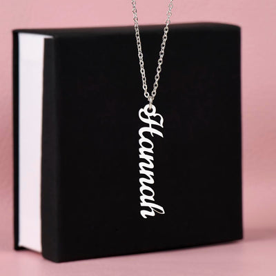 Load image into Gallery viewer, Customized Name Necklace, Vertical Name Necklace
