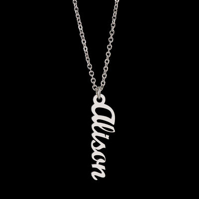 Load image into Gallery viewer, Customized Name Necklace, Vertical Name Necklace
