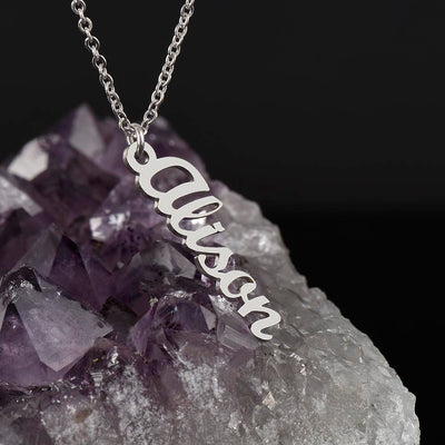 Load image into Gallery viewer, Customized Name Necklace, Vertical Name Necklace
