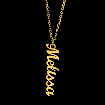 Load image into Gallery viewer, Customized Name Necklace, Vertical Name Necklace

