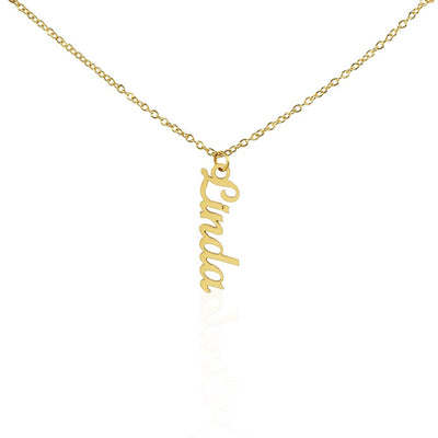 Load image into Gallery viewer, Customized Name Necklace, Vertical Name Necklace
