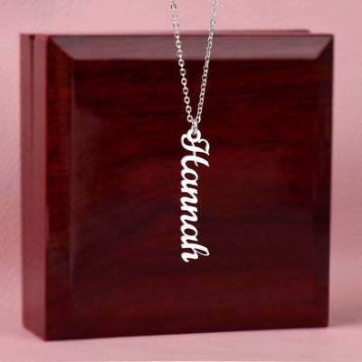 Load image into Gallery viewer, Customized Name Necklace, Vertical Name Necklace
