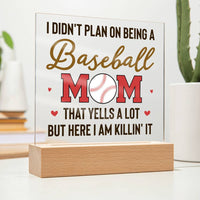 Load image into Gallery viewer, To My Baseball Mom Gifts from Daughter and Son, That Yells a Lot but Here I Am Killin&#39; It
