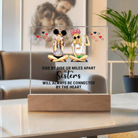 Load image into Gallery viewer, Unique Birthday Gifts for Sister, Sisters Will Always Be Connected by the Heart
