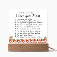 Load image into Gallery viewer, Mother&#39;s Day Gifts from Daughter and Son, Top 10 Reasons Why I Love You Mom
