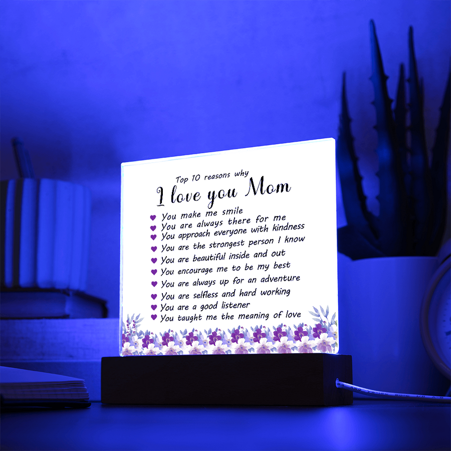 Mother's Day Gifts from Daughter and Son, Top 10 Reasons Why I Love You Mom