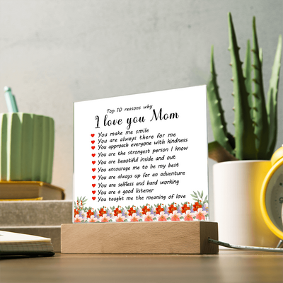 Load image into Gallery viewer, Mother&amp;#39;s Day Gifts from Daughter and Son, Top 10 Reasons Why I Love You Mom

