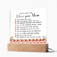 Load image into Gallery viewer, Mother&#39;s Day Gifts from Daughter and Son, Top 10 Reasons Why I Love You Mom
