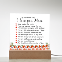 Load image into Gallery viewer, Mother&#39;s Day Gifts from Daughter and Son, Top 10 Reasons Why I Love You Mom
