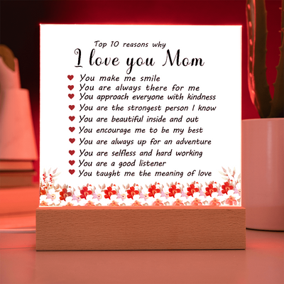 Load image into Gallery viewer, Mother&amp;#39;s Day Gifts from Daughter and Son, Top 10 Reasons Why I Love You Mom
