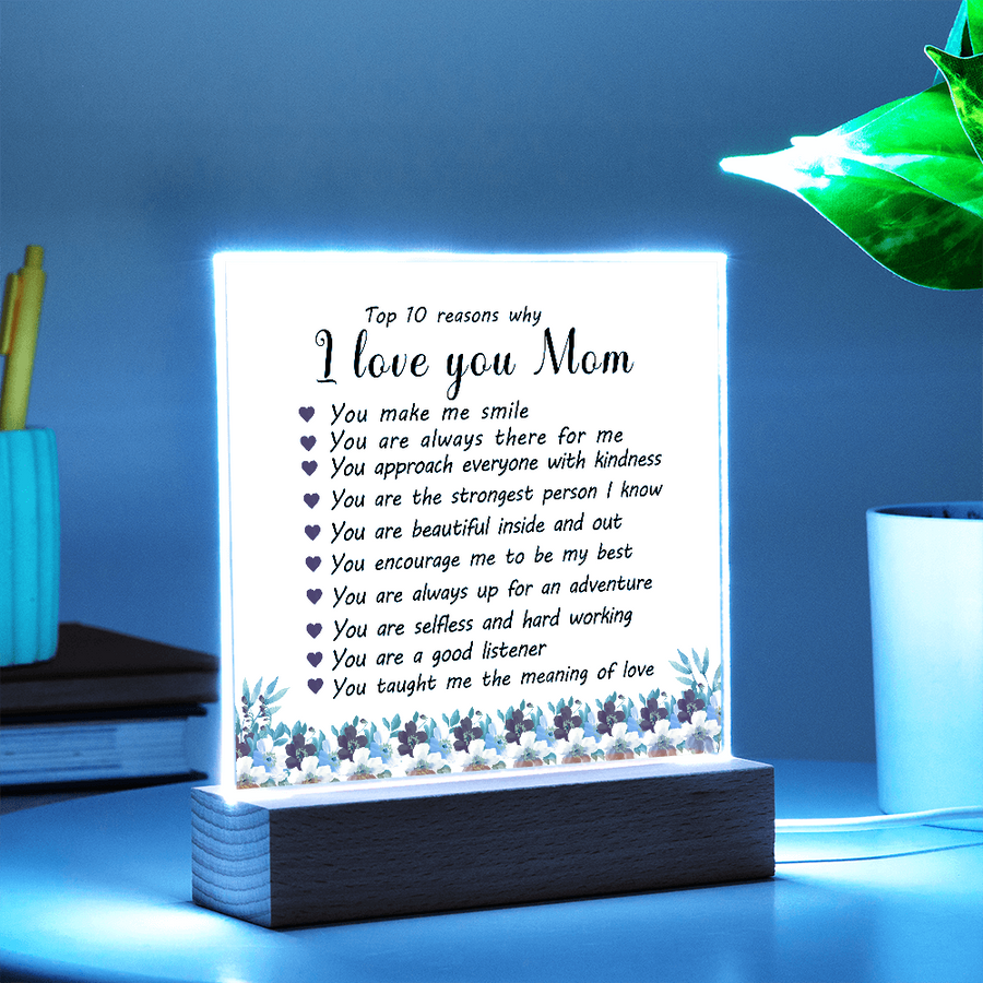 Mother's Day Gifts from Daughter and Son, Top 10 Reasons Why I Love You Mom