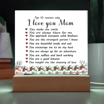 Load image into Gallery viewer, Mother&amp;#39;s Day Gifts from Daughter and Son, Top 10 Reasons Why I Love You Mom
