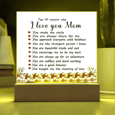 Load image into Gallery viewer, Mother&amp;#39;s Day Gifts from Daughter and Son, Top 10 Reasons Why I Love You Mom
