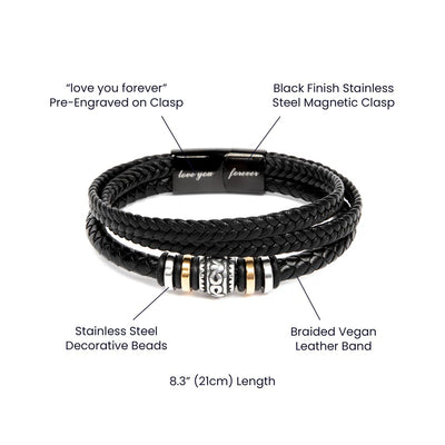 Load image into Gallery viewer, To My Grandson Bracelet Gift - My Love Has No End
