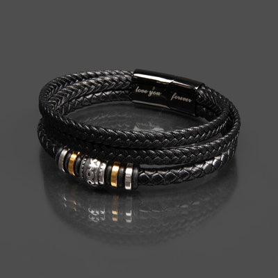 Load image into Gallery viewer, To My Brother Love You Forever Bracelet - Brave, Strong and Never Alone
