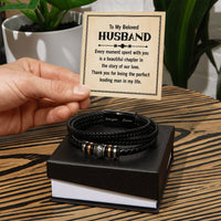 Load image into Gallery viewer, To My Husband Bracelet from Wife, Thank You for Being the Perfect Leading Man in My Life
