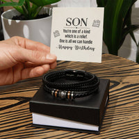 Load image into Gallery viewer, Birthday Bracelet for Son from Mom, Unique Birthday Gifts for Son 30 Years Old
