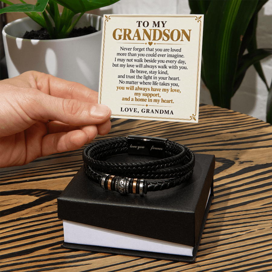To My Grandson - My Love Will Always Walk With You - Gift from Grandma