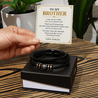 Load image into Gallery viewer, To My Brother Love You Forever Bracelet - Proud of the Man You Are
