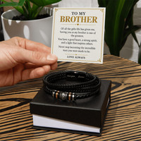 Load image into Gallery viewer, To My Brother Love You Forever Bracelet - The Greatest Gift Life Gave Me
