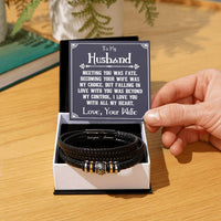 Load image into Gallery viewer, To My Husband Bracelet from Wife, Meeting You Was Fate, Becoming Your Friend Was a Choice
