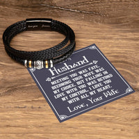 Load image into Gallery viewer, To My Husband Bracelet from Wife, Meeting You Was Fate, Becoming Your Friend Was a Choice

