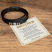 Load image into Gallery viewer, To My Brother Love You Forever Bracelet - Brave, Strong and Never Alone
