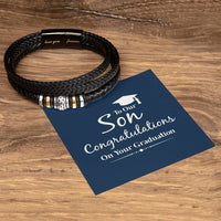 Load image into Gallery viewer, Congratulations on Graduation Gifts for Him, Graduation Bracelet for Him
