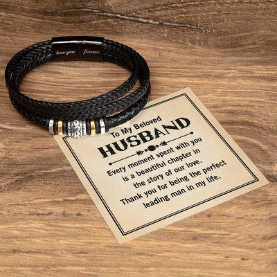 Load image into Gallery viewer, To My Husband Bracelet from Wife, Thank You for Being the Perfect Leading Man in My Life
