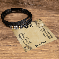 Load image into Gallery viewer, To My Son Bracelet from Mom, Son Gift from Dad, Christmas Graduation Birthday Gifts for Sons
