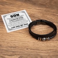 Load image into Gallery viewer, To My Son Bracelet Gifts from Mom, The Proudest Moment for Me Is Telling Others You Are My Son
