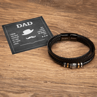 Load image into Gallery viewer, Fathers Day Bracelet for Dad from Daughter, Birthday Bracelet for Dad from Son

